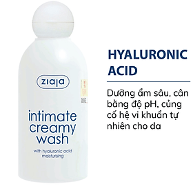 Dung dịch vệ sinh phụ nữ Intimate dạng kem with Hyaluronic Acid