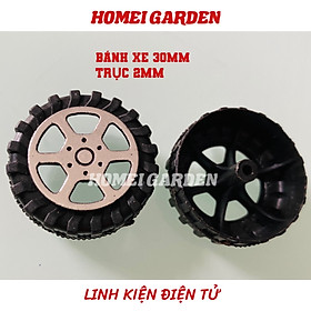 Mua Bánh xe nhựa mini đường kính 30mm trục 2mm mới 100% - HM0130