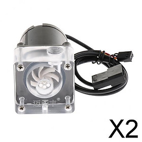 2xDC 12V 9W Low-noise CPU Cooling Water Pump for Desktop Computer Cooling System