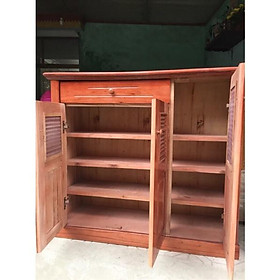 Mua tủ giày gỗ xoan ta 3 cánh