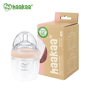 Bình sữa, cốc hứng sữa silicone Gen3 HaaKaa, Dung tích 160/250 ml