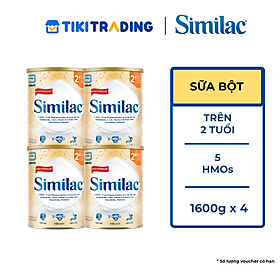 Combo 4 Sữa Bột Similac 2+ 1,6kg cho trẻ từ 2 tuổi trở lên
