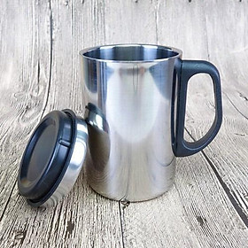 Ca giữ nhiệt 2 lớp - ca inox Thermos giữ nhiệt 500ml có nắp kín Ca giữ nhiệt inox 500ml , Ly giữ nhiệt có nắp