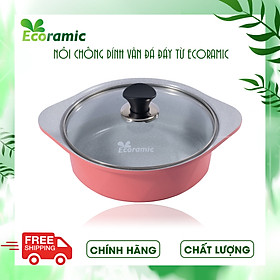 Mua Nồi Đúc Chống Dính Vân Đá Đế Từ Ecoramic Chính Hãng Cao Cấp  Chống Dính  Dùng được cho mọi loại bếp