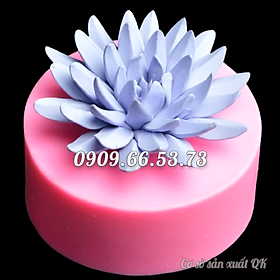 Khuôn rau câu silicon hoa súng đại đóa loại 11 cm - Mã số 1462
