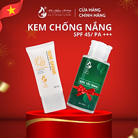 Kem Chống Nắng Dưỡng Da Mặt Sun Shine Mộc Thiên Hương SPF 45, PA+++ (50gr)