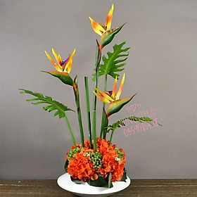 Mua Cành hoa thiên điểu giả dài 80cm decor siêu xinh
