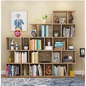 Mua KỆ SÁCH KỆ TRANG TRÍ CHỮ S ĐA NĂNG - Kệ Sách Gỗ MDF Đa Tầng Lắp Ghép Nhiều Màu Sắc