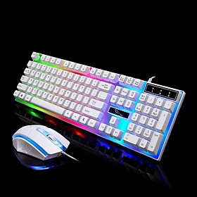 Mua Bộ bàn phím vuông kèm chuột máy tính - bàn phím Giả Cơ Con Báo G21 PRO 2022 Có LED 7 Màu Ấn Tượng dùng văn phòng chơi game