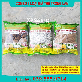 3 LOẠI GIÁ THỂ TRỒNG LAN GỒM  CHỈ DỪA - SƠ DỪA CẮT MIẾNG - ĐÁ BỌT