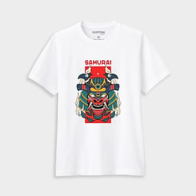 Áo phông nam Icotton hình Samurai thun 4 chiều