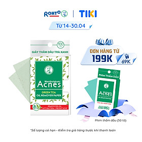 Giấy thấm dầu trà xanh Acnes Oil Remover Paper Green Tea 100 tờ