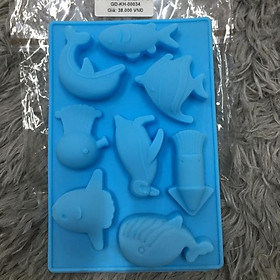 Mua Khuôn socola/kẹo chip hình cá biển silicone