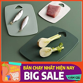 Mua Set 3 thớt kháng khuẩn  chống trơn trượt  Nhựa PP nguyên sinh an toàn với sức khỏe - Giao màu ngẫu nhiên
