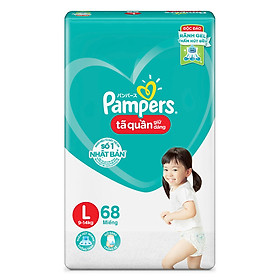 Tã Quần Pampers Giữ Dáng Mới Gói Cực Đại L68 (68 Miếng)