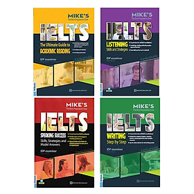 Combo Bộ Sách Luyện Thi Ielts Học Thuật - Bí Kíp Tự Học Ielts 8.0 (Tặng kèm Bookmark PL)