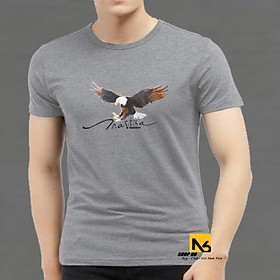 Áo Thun Nam Cotton Cổ Tròn Hình 3D Eagle Cao Cấp ShopN6 - AT06 (Nhiều Màu)