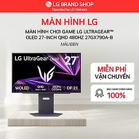 [Chỉ giao Miền Bắc/Nam] Màn hình chơi game LG UltraGear OLED 27-inch QHD 480Hz | 0.03ms (GtG), DP 2.1, DisplayHDR True Black 400 - Hàng chính hãng