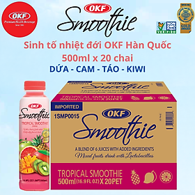 Sinh tố nhiệt đới SINH TỐ DỨA - CAM - TÁO - KIWI OKF Hàn Quốc 500ml x 20