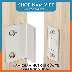 Bộ Nam Châm Dán Cửa Giúp Giữ Cửa Tủ Chắc Chắn, Không Cần Khoan Vít