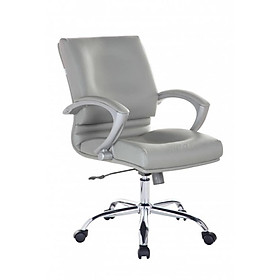 Ghế trưởng phòng tay ốp da pu chân ngoại nhập cao cấp ibie ib331 - bạc