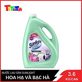 Nước Lau Sàn Sunlight Hoa Hạ Và Bạc Hà (3.6Kg/Can)