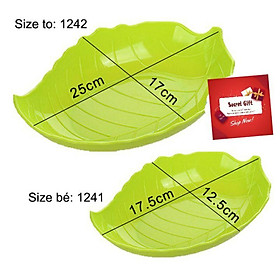 Mua Đĩa nhựa phíp hàng đẹp hình lá nhiều màu