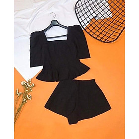 Set bộ đồ tay phồng ,co dãn nhẹ