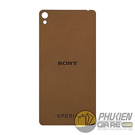 Miếng dán da Sony E5 da bò 100%
