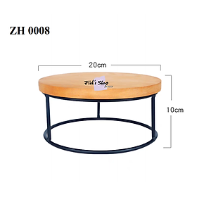 Khay đựng bánh sinh nhật, điểm tâm gỗ đế đen