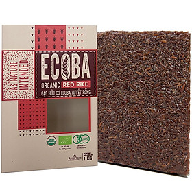 Gạo Lức Hữu Cơ ECOBA 1kg - Tốt sức khỏe - Ngon dễ nấu - Chuẩn quốc tế