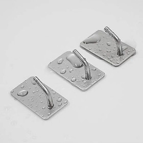 Móc Treo Đồ INOX 304 băng dán 3M SIÊU DÍNH dán Tường Gạch, Men, Kính, loại 1 móc tròn mới