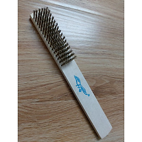 Mua BÀN CHẢI ĐỒNG 6 HÀNG  CÁN GỖ SỒI KÍCH THƯỚC 200MM CHUYÊN ĐÁNH RỈ   LÀM SẠCH BỀ MẶT KIM LOẠI