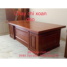 Mua BÀN LÀM VIÊC GIÁM ĐỐC GỖ XOAN ĐÀO 1M6 - MẪU BẮT CHỈ CAO CẤP
