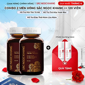 Combo 2 Hộp viên uống Sắc Ngọc Khang ++ hỗ trợ hạn chế lão hóa, sạm da, nám da; hỗ trợ tăng cường nội tiết tố nữ