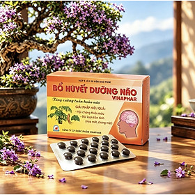 Viên uống Bổ Huyết dưỡng não Vinapharco, hộp 100v