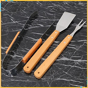 Mua Bộ Combo 3 món phụ kiện nướng BBQ: Kẹp gắp  Nỉa  Xẻng