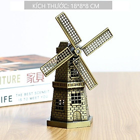 Mua Decor trang trí để bàn. Mô hình hợp kim máy xoay gió mới Hà Lan- có thể quay được
