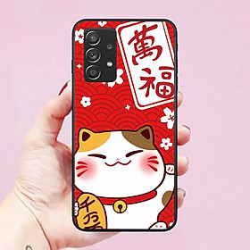 Ốp lưng điện thoại dành cho Ốp Lưng Samsung Galaxy A52-5G Hình Mèo Thần Tài
