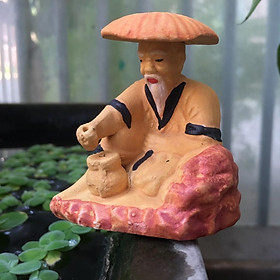 Mua Ông Lão Ngồi Câu Cá-Trang Trí Hòn Non Bộ  Hồ Cá..