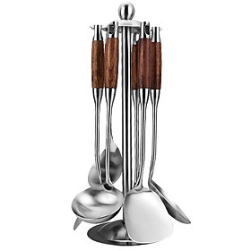 Bộ dụng cụ nấu ăn có giá treo Cooking Kitchen Utensil Set with Holder (6 món có giá treo)