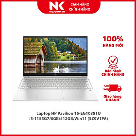 Mua Laptop HP Pavilion 15-EG1038TU i5-1155G7/8GB/512GB/Win11 (5Z9V1PA) - Hàng chính hãng
