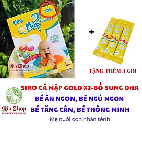 SIRO CÁ MẬP GOLD X2 - BABY SHARK- SIRO CHO TRẺ BIẾNG ĂN, TÁO BÓN