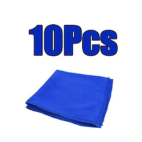 10xBlue Car Cleaning Towel Microfiber Auto Detailing Towel Scratch Free