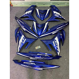 Tem rời exciter 150 xanh mxking, tặng kèm set logo, tem 3 lớp không bay màu