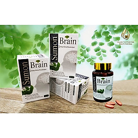 Hoạt huyết dưỡng não Giikgo Biloba Photspholipid Sumon Brain tăng tuần hoàn máu hỗ trợ tai biến, cải thiện trí nhớ hộp 30 viên