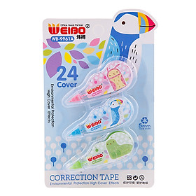 Vĩ 3 Xóa Kéo WB-9961 Thanh Trà (Màu Ngẫu Nhiên)