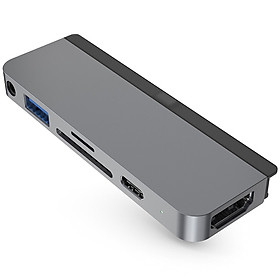 Hình ảnh Cổng chuyển chuyên dụng Hyper HyperDrive 6-in-1 HDMI 4K/60Hz USB-C Hub - (HD-HD319B) - Hàng chính hãng