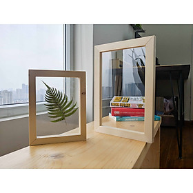 Khung Ảnh Viền Gỗ/ Khung Hình Để Bàn Trang Trí Vừa Ảnh Kích Thước A4 và A5