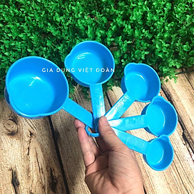 Mua Bộ 5 muỗng đong định lượng gia vị làm bánh  pha chế  phòng bếp  nấu ăn. Dụng cụ nhựa dầy dễ vệ sinh an toàn cho sức khỏe